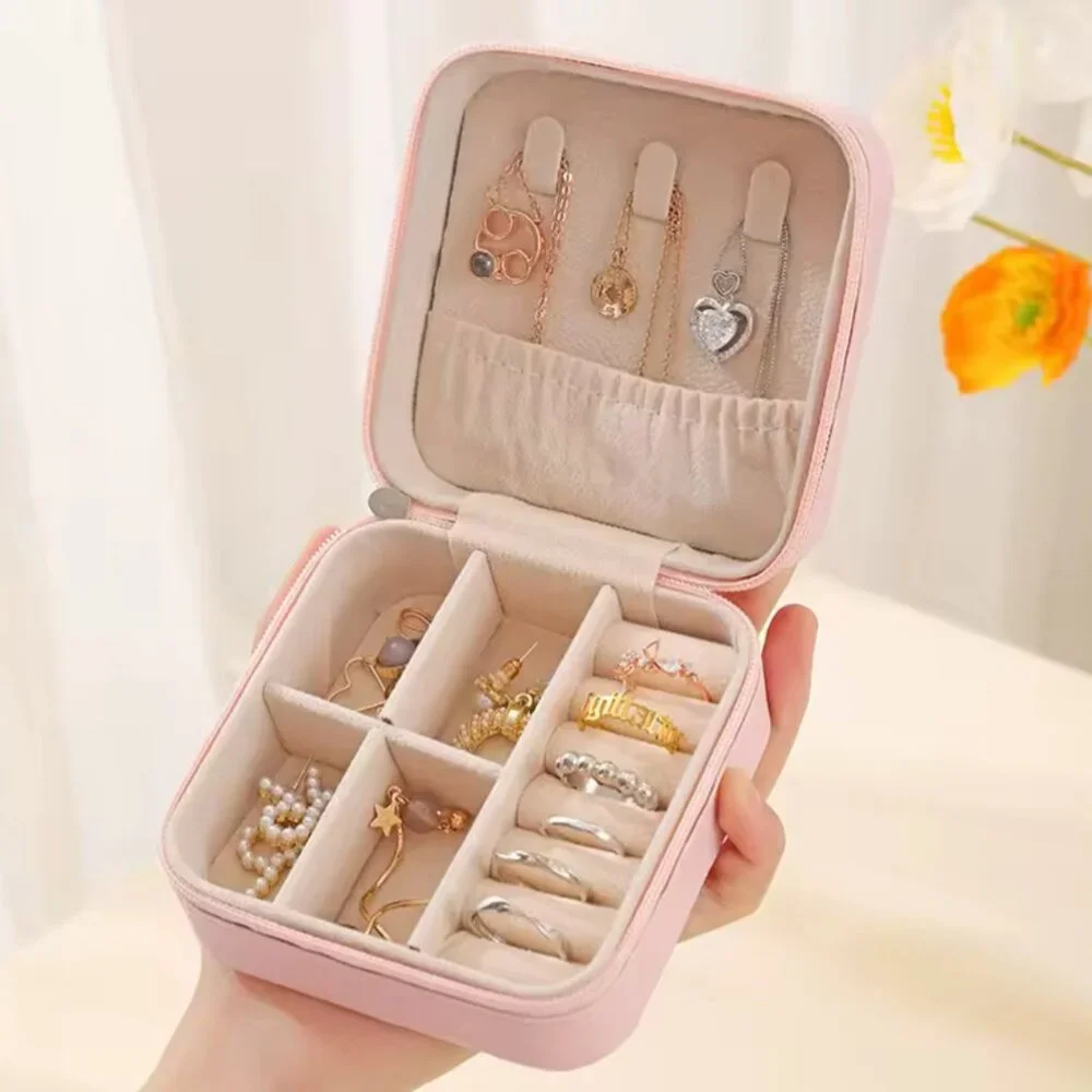 New Jewelry Box Portable Travel Jewelry Case